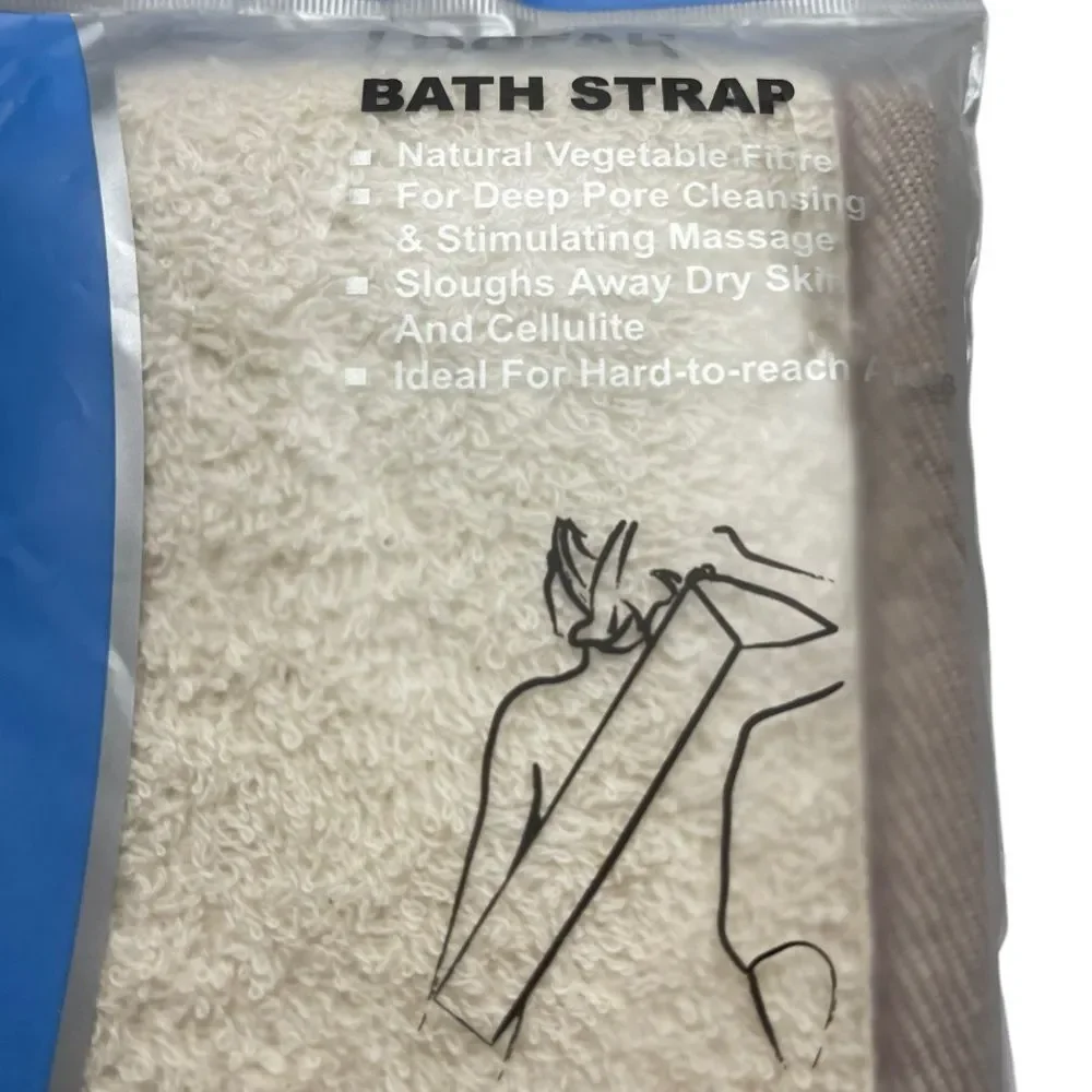 Basicare Natural Vegetable Fibre Loofah Bath Strap